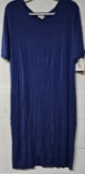 LulaRoe “Julia “ Dress, 3XL, Blue, NWT