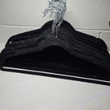 Lot of 25 Black Velvet Hangers