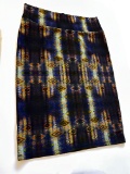 LulaRoe Pattern Lightweight Pencil Skirt Size Large