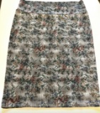 LulaRoe Floral Pattern Pencil Skirt Size Large
