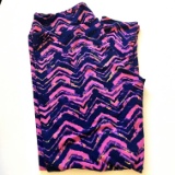 LulaRoe Pink Print Leggings Size Tall & Curvy (12-18)