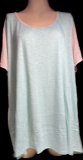 Light Green & Peach LulaRoe “Classic T
