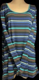 Multi-color Striped LulaRoe Long Sleeve Top Size 3XL