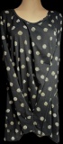 Black Background Pattern LulaRoe Long Sleeve Top Size 3XL