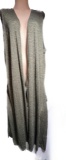 LulaRoe Green Long Sleeveless Vest Duster Size XL