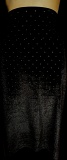 LulaRoe Velvety Black Pencil Skirt with Silver Dots Size Large