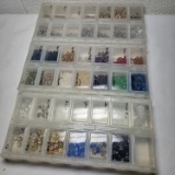 3 Trays of Beads and Jewelry Making Items