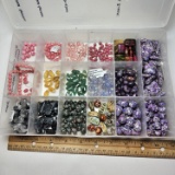 Tray Lot of Assorted Beads