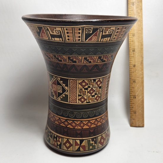 Inca Style Ceramic Vase