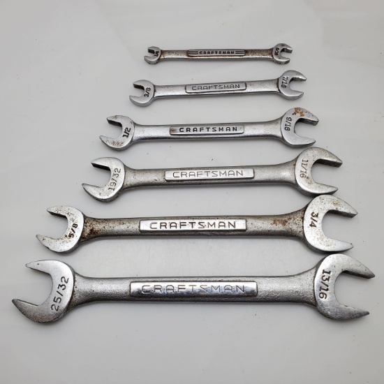 Craftsman Open Ended Wrenches, ¼”- 25/32”, Made in USA