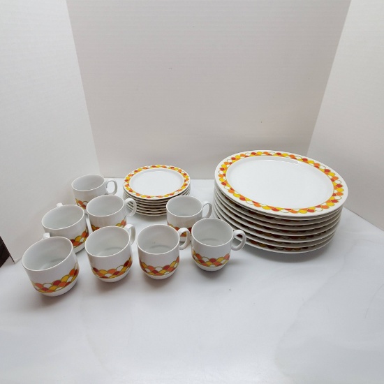 1970’s 23 Piece Georges Briard Carousel Fine China