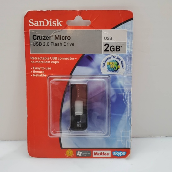 New in Package SanDisk Cruzer Micro USB 2 GB