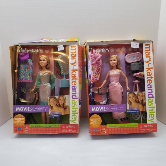 NIB 2001 Mary-Kate and Ashley Dolls and Accessories