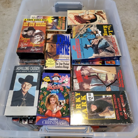 Lot of VHS Western Movies 