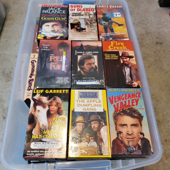 Lot of VHS Western Movies