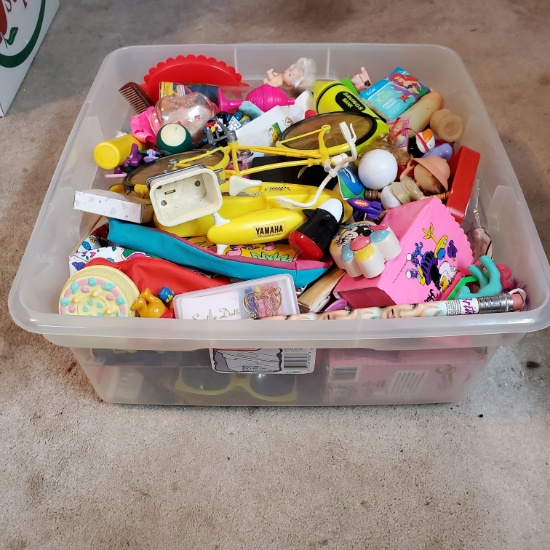 Tote of Various Toys