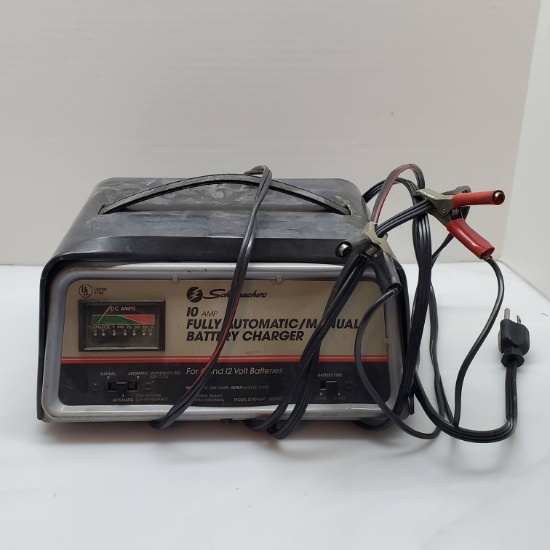 Schumacher 10 Amp Fully Automatic/Manual Battery Charger For 6 and 12 Volt Batteries