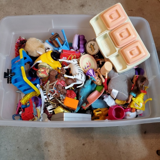 Tote of Mixed Toys