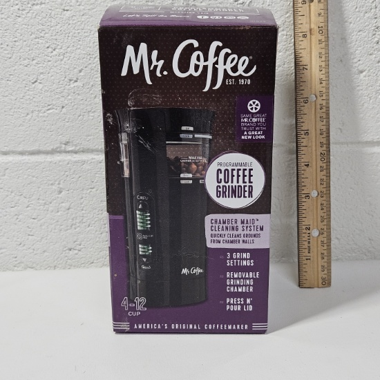 Mr. Coffee Programmable Coffee Grinder - New in Box