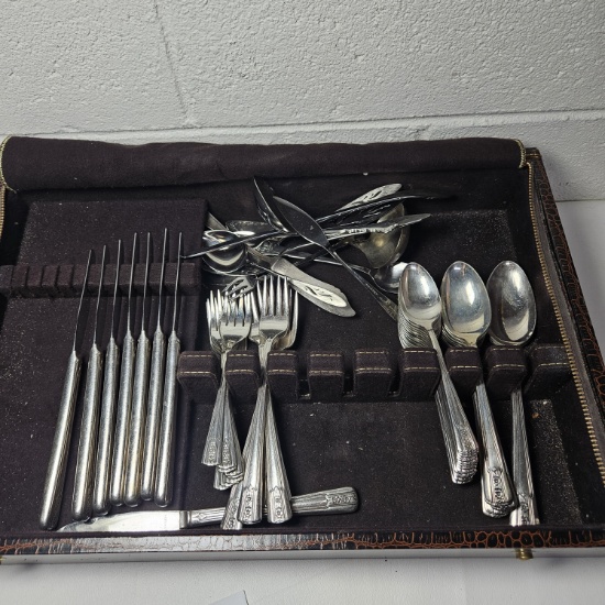 Assorted Silver Plate and Stainless Flatware