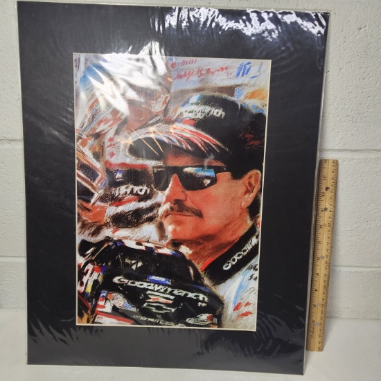NASCAR Dale Earnhardt Matted Print
