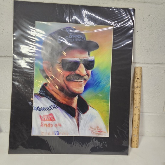 NASCAR Dale Earnhardt Matted Print