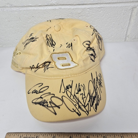 NASCAR Dale Earnhardt Jr Hat with Multiple Autographs