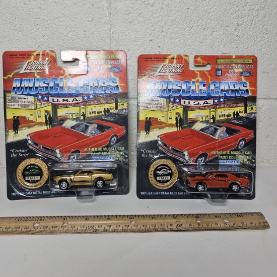 Lot of 2 Johnny Lightning Muscle Cars in Original Packages