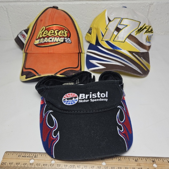 Lot of 3 Assorted NASCAR Hats
