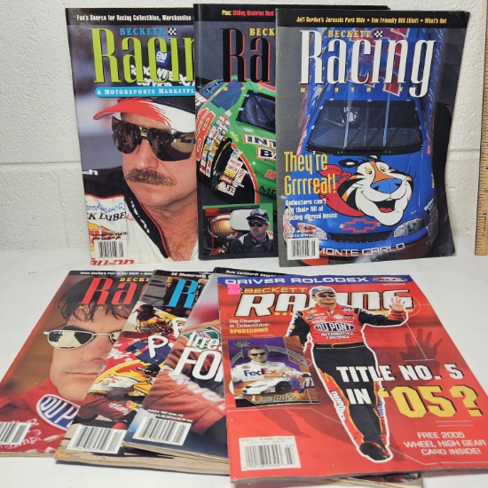Lot of 7 Beckett Racing Monthly Magazines