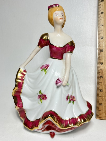 Victorian Lady Porcelain Figurine