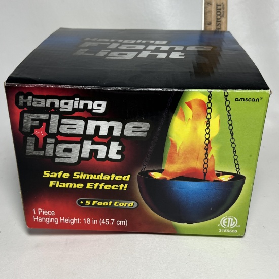 Hanging Flame Light by Amscan in Box
