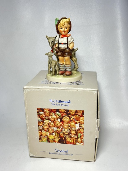 1984 Hummel Goebel W. Germany "Little Goat Herder" Figurine with Box