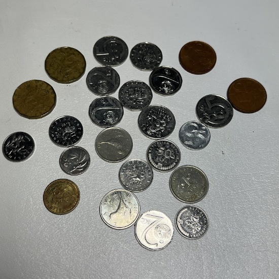 Lot of Various Foreign Coins