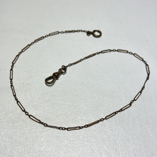 Antique Pocket Watch Chain Marked “SP”