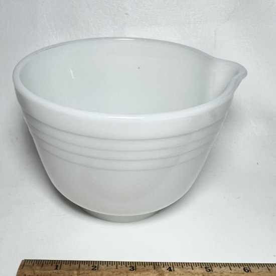 Vintage Pyrex Hamilton Beach Milk Glass Mixing Bowl