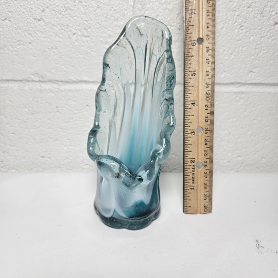 Handcrafted Art Glass Stretch Vase