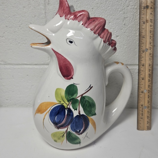 Vintage Italian Rooster Pitcher