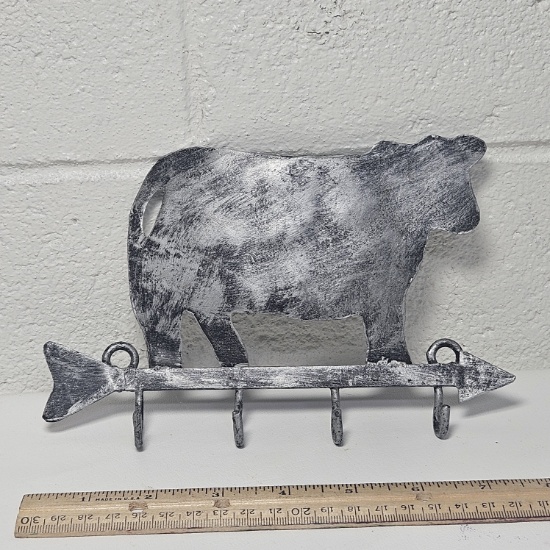 Small Metal Cow Key Holder