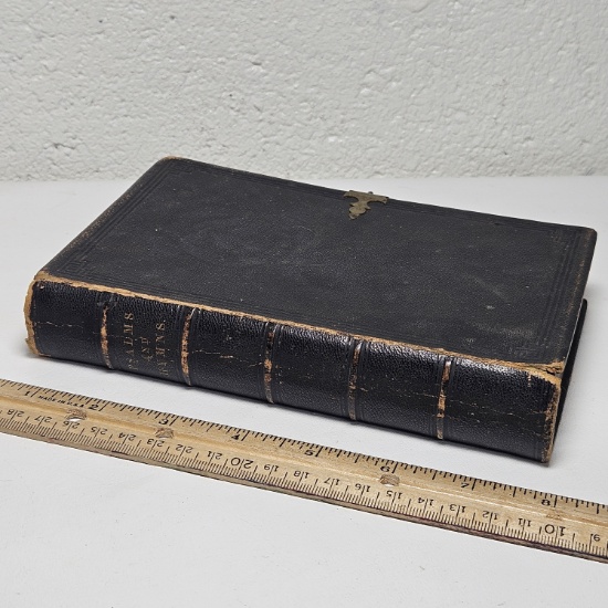 Antique Book “ Psalms and Hymns” 1867