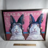 Framed French Jazz Poster