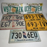 Lot of Various License Plates