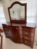 Nice Wooden Dresser with Mirror by Broyhill