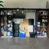 Wall Lot of Misc Items - TAKE WHAT YOU WANT - CABINETS NOT INCLUDED