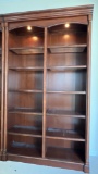Lighted Mount Rainer Double Bookcase 48