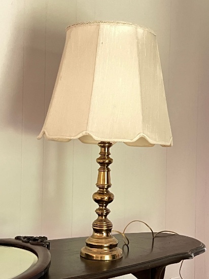 Brass Lamp with Shade
