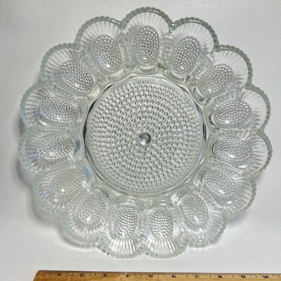 Glass Egg Platter