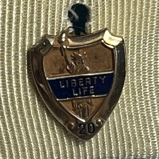 10K Gold Liberty Life Pin