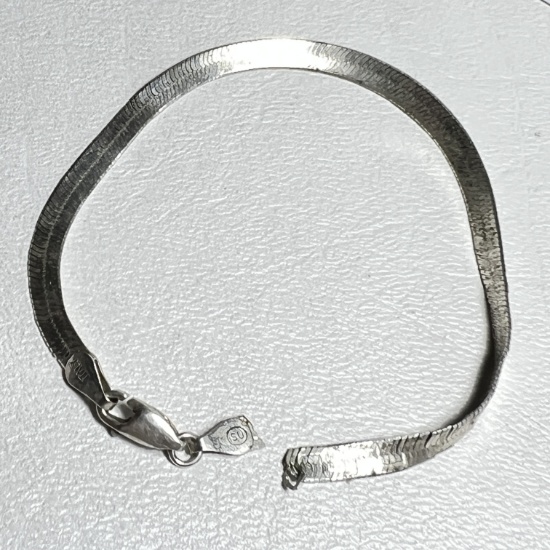 Broken Sterling Silver Bracelet Made in Italy