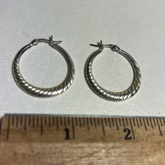 Sterling Silver Hoop Earrings